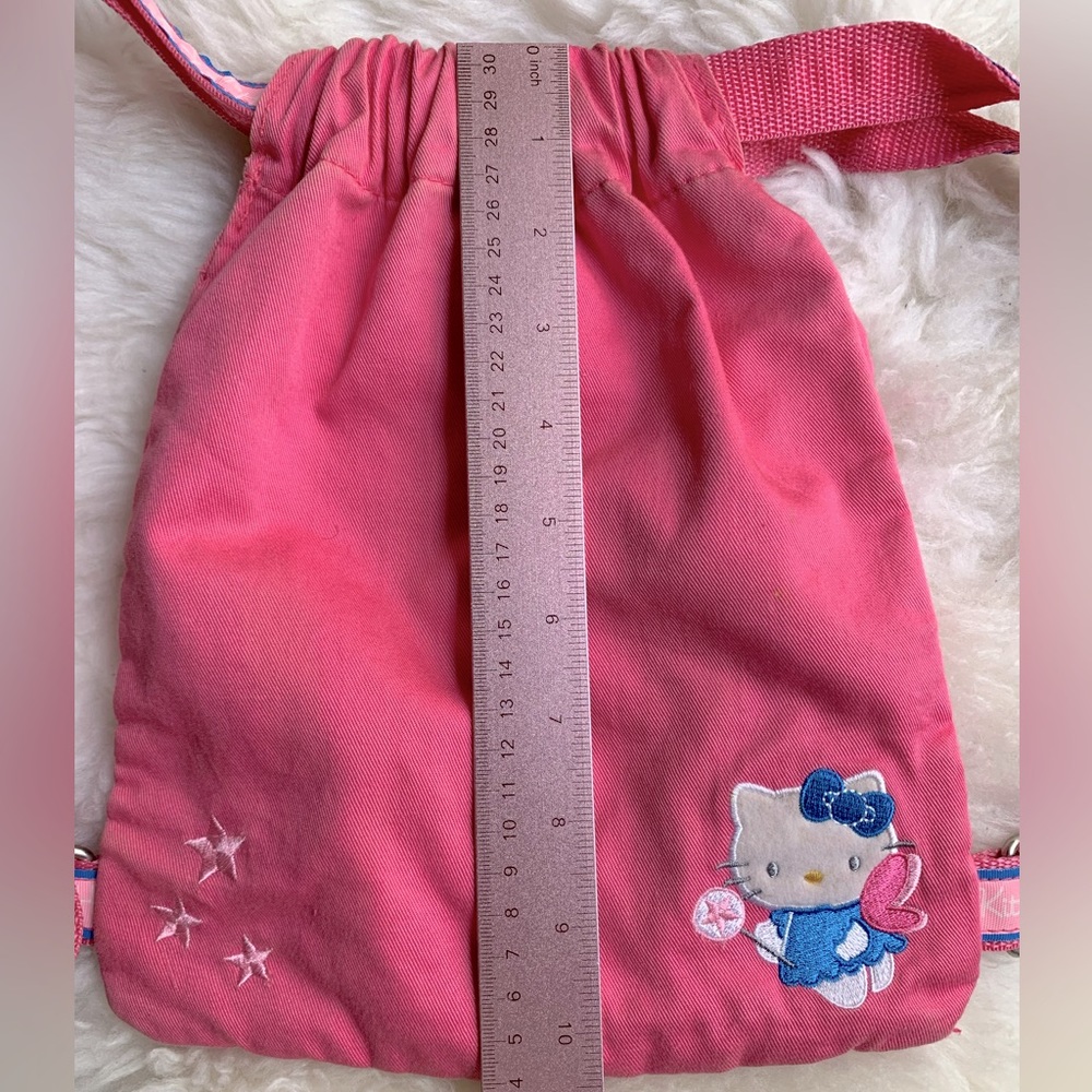 Y2K Sanrio Hello Kitty Drawstring Mini Backpack - Picture 7 of 8
